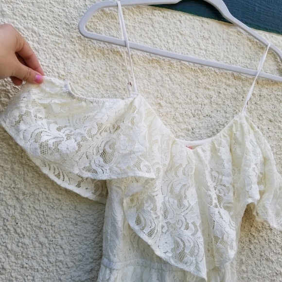 NWT 6 Shore Road by Pooja overlay picnic romper in moonlight white XS - Picture 2 of 10